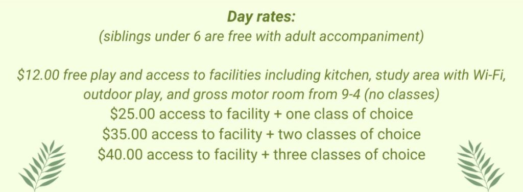 January 2025 Class Prices